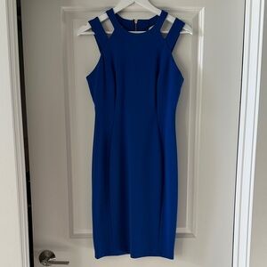Calvin Klein Royal Blue Strappy Midi Dress
